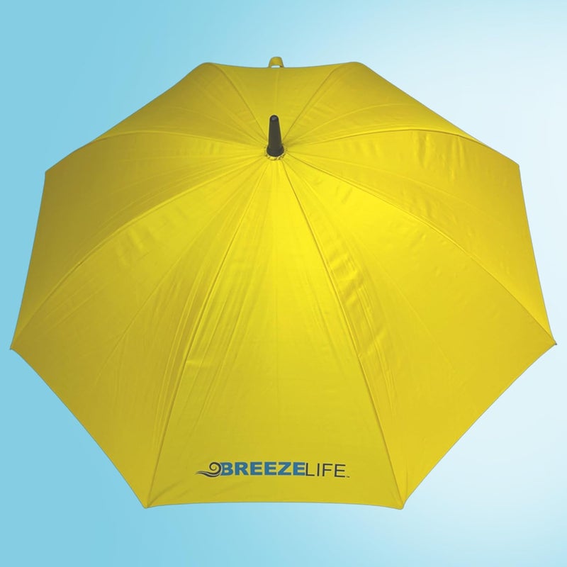 Breezelife Rechargeable Mister Breeze, Sun Umbrella with Fan and Mister, Umbrella Mister with Built-in Fan, For Festivals, Beach and More, Blocks Harmful Sun Rays, Mist bottle included - Image 3